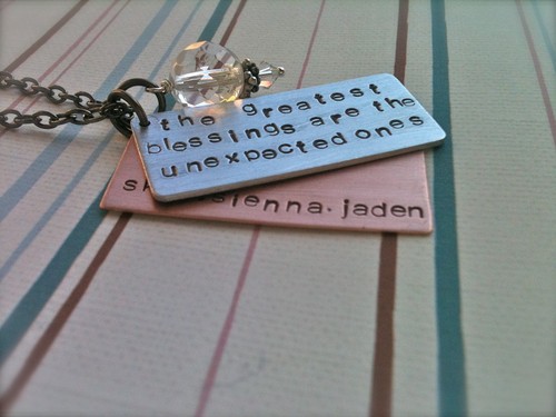 custom hand stamped jewelry for any occasion.