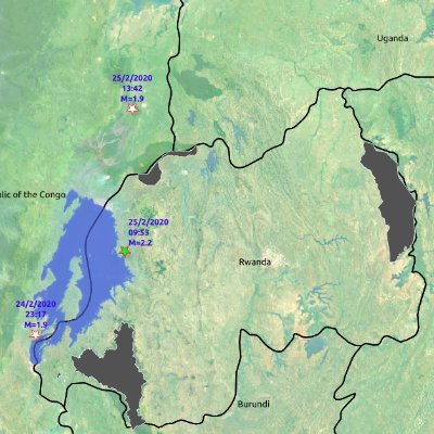 Updates on major local earthquakes and seismic waves. This account is managed by @RwandaMinesB