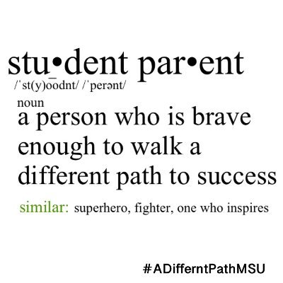 The Michigan State University Student Parent Resource Center advocates for and supports ALL student parents at MSU to graduation and beyond!