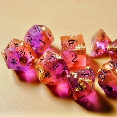 I'm learning to make #DnD dice! ✨ No shop yet ✨ main art/personal: @solitaryagent