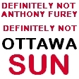 This is DEFINITELY NOT the account of Anthony Furey a columnist with the Ottawa Sun tabloid newspaper. Not only do we say so, we also spell Fury without the e.