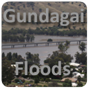 Information regarding current flood status in Gundagai, includes catchment area creeks and streams as well as River Height updates when in high flow.