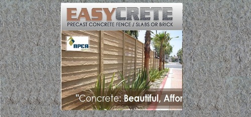 EasyCrete offers precast concrete fencing and wall systems as an attractive retaining wall solution.