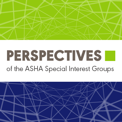 Official Twitter account of Perspectives, a publication of ASHA's Special Interest Groups.