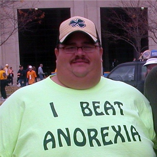 Fat man "I beat anorexia"