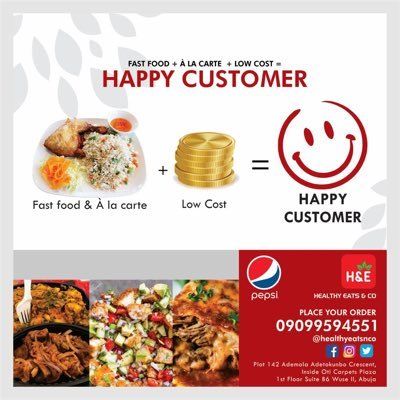 HEALTHY MEALS/LOW CARB MEALS •SALADS •SANDWICHES /PANCAKES •FRESH JUICES/ SMOOTHIES •TIGER NUT MILK ☎️09099594551, 08187804717 #healthyeatsnco