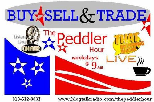 I currently host The Peddler Hour, a nostalgic tradio show.  We buy, sell and trade LIVE on the air Saturday morning from 10am--11am.