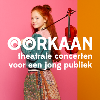 Jeugdmuziekgezelschap Oorkaan speelt met professionele musici theatrale concerten voor een jong publiek. Je kijkt je oren uit!