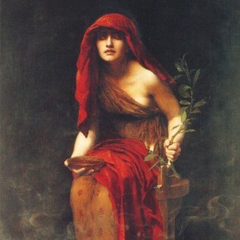 the_pythia's profile picture. the pythia, oracle of delphi, high priestess of apollo, speaker of prophecies | she/her