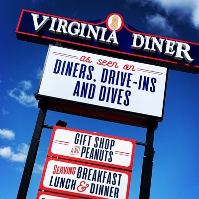 The Virginia Diner Restaurant - Simply Legendary
Hours: Mon - Thurs (8am - 7pm)
           Fri - Sun (7am - 8pm)
Location: 408 County Dr. N, Wakefield, VA 23888