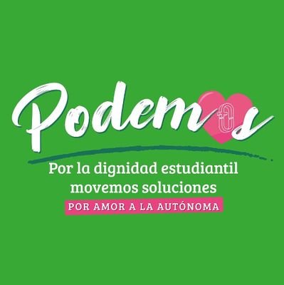 PodemosFuac's profile picture. PODEM💚S Por la Dignidad Estudiantil Movemos Soluciones
Por amor a la Universidad Autónoma de Colombia 
Por los Derechos y la Autonomía Real de los Estudiantes!