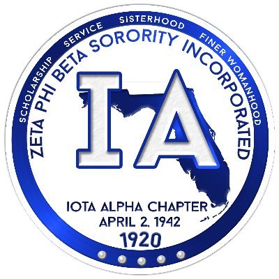 The Illustrious Iota Alpha Chapter of Zeta Phi Beta Sorority, Inc., The first to be chartered on the campus of Florida Memorial University🧡💙🦁
