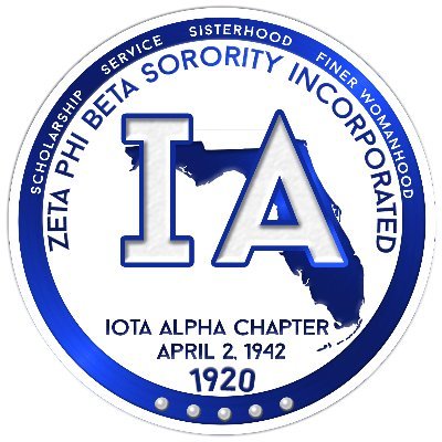 The Illustrious Iota Alpha Chapter of Zeta Phi Beta Sorority, Inc., The first to be chartered on the campus of Florida Memorial University🧡💙🦁