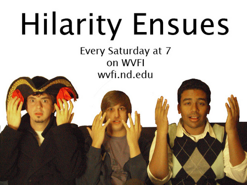hilarityWVFI's profile picture. Join Maverick, Rawrnav, and Brown Bear every Saturday night from 7:00-7:30 on the WVFI website, wvfi.nd.edu, for the best half-hour on radio anywhere.