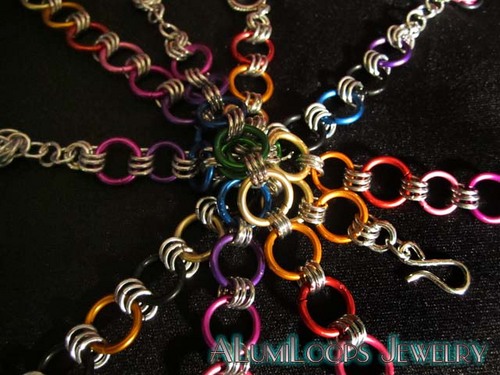 alumiloops's profile picture. Aluminum Jewelry specializes in Aluminum Jewelry. We are introducing a new necklace line in April at the Magnolia Festival in Gardendale AL.