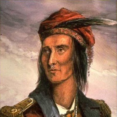 Shawnee warrior and chief. Killer of US Presidents elected in years of 20.