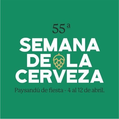 Twitter Oficial de la 55 Semana de la Cerveza. Del 4 al 12 de abril toda la cobertura de las bandas en el Anfiteatro del Río Uruguay.