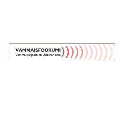 Vammaisfoorumi ry - vammaisjärjestöjen yhteinen ääni.
Handikappforum rf - Funktionshindersfältets gemensamma röst. Finnish Disability Forum founded in 1999.