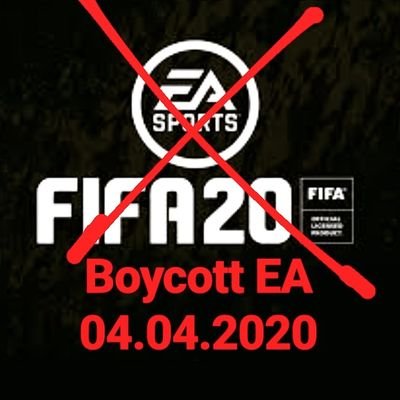 Enough is Enough!
IN the name of all fifa players.
WEe log out on 04.04.2020 for 24h.
#boycotteasports04042020