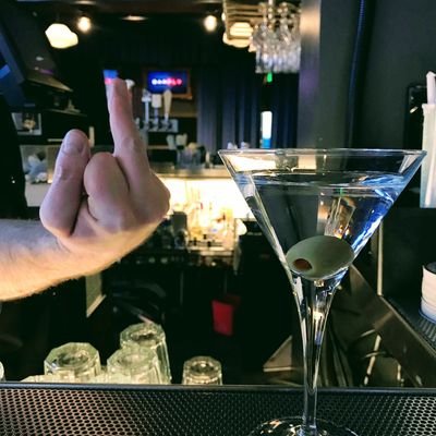 A bartender that hates people but I can't say anything or I'll lose my job.