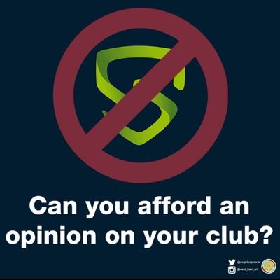 NoToSocios_WHU's profile picture. Created to highlight resistance to monetizing fan opinion. Supported by @hammersunited2 and @WHU_ISA

#NotoSocios #StuffSocios #Bemorethenafan
