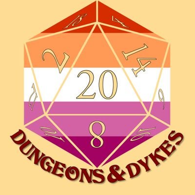 Dungeons & Dykes: A Lesbian Fantasy Adventure is a real play DND podcast! Our banner has art by @gehns233rd !