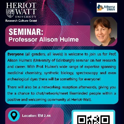 Organisers of a new project in EPS, HWUni • building a community for postgrad + academic women/non-binary folk • free events • get involved!