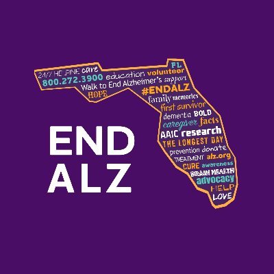 Proud to serve Floridians from the Treasure Coast down to the Florida Keys. Our vision is a world without Alzheimer's. #AlzFL #ENDALZ 💜