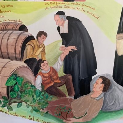 jmbacci's profile picture. En la foto de perfil, Juan Eudes atiende a los aprestados en Francia. Más allá de todo riesgo, la caridad pastoral!!!