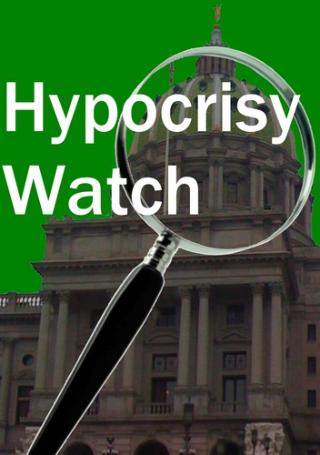 Hypocrisy Watch is here to hold the Harrisburg insiders accountable.  We'll shine a light on how decisions really get made and who stands to benefit.