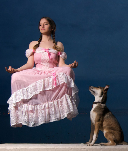 Performing pervy parodies in pink petticoats!