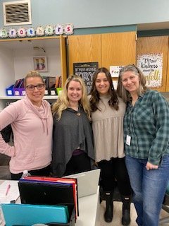 Connectwith_us's profile picture. Sara Brothers: Special Ed. Teacher, Bianca Gizzi: Speech-Language Pathologist, Joie Vaughan: Special Ed. Teacher, Kris Bayne: Educational Instructor