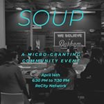 We are very excited to be collaborating with The Helius Foundation and students from Duke and NC Central to host Durham's third SOUP event.