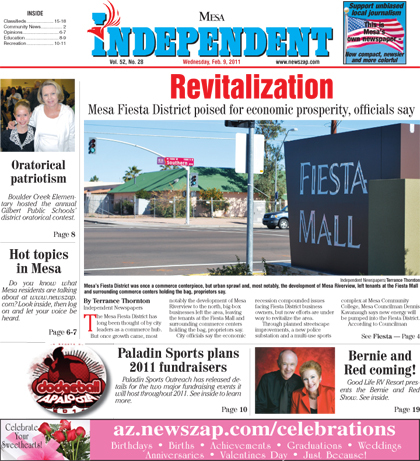 Mesa Independent newspaper: With a circulation of 27,000 and complete coverage of the community’s news, readership is not only high, but remarkably loyal.