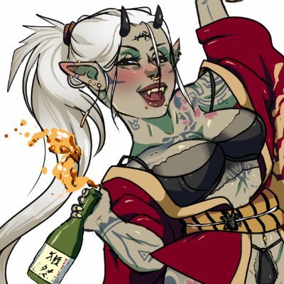 ~Dancer in Flesh~
The chaotic evil oni daimyo demigod of orgies (SEX), sake (BOOZE) and tattoos... oh my 😈
(She/Her)