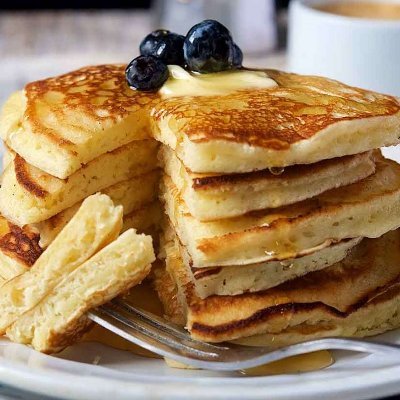 Golden Brown. Covered in Butter. Dripping with syrup.