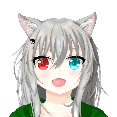 夏喜 楽 V Twitter さっきのイラスト修正しました まつ毛 尻尾 加筆 らまそい