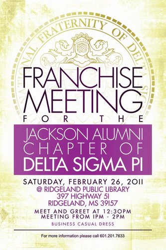 dspjackson's profile picture. Official account for Jackson Alumnni Chapter of Delta Sigma Pi.  Tweet with us!  Join us!  (This alumni chapter is currently being franchised.)
