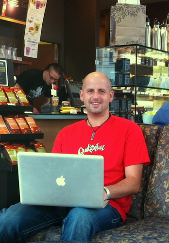 I turn words & relationships into millions of dollars (on the internet)...and I do it all from Coffee Shops!