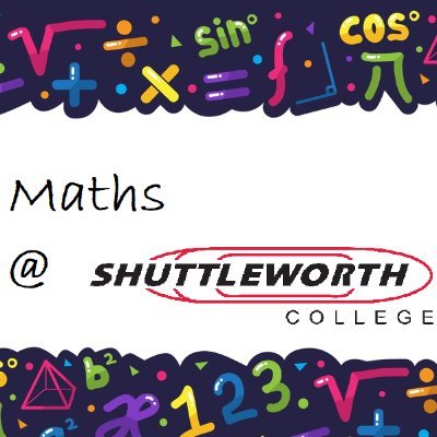 SCMathsDept's profile picture. Shuttleworth College Mathematics & Computing Department.