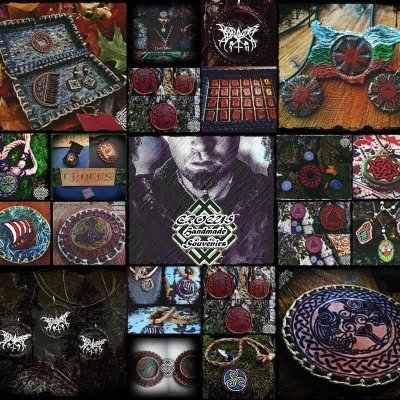 Family brand Crocus Handmade Souvenirs. A small hobby-business that sells handmade pagan gifts.