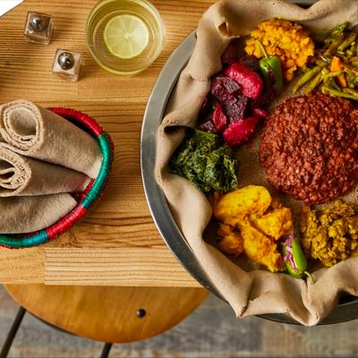 🌱Declious Ethopian  Vegan Food 🌱  Let your tastebuds explore #Bezaveganfood  new restaurant opening August 😀