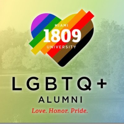 Official twitter for the Miami University Alumni Assoc  group 1809 LGBTQ+ Alumni.  We are building a legacy of Love, Honor, and Miami Pride.