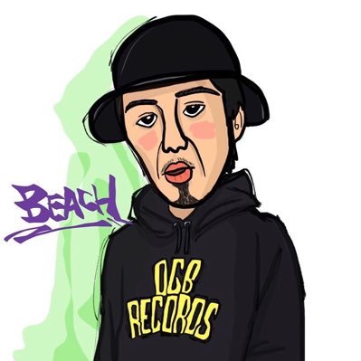 Rapper / MC BEACH a.k.a.天草汁男 a.k.a. New Ring / OGB Records / KNOCKIN' THE JIGGY / APOLLO GEIST / BLACK POP 89' / KUMAMOTO / Futsal / OPBR / LIVEブッキングのご連絡はDMまで