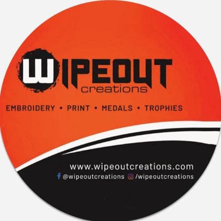 •Embroidery •Print •Medals •Trophies
~School Uniforms ~ Workwear~ Hi-Vis~PPE
~Personlised Apparel 
 📧 Info@wipeoutcreations.com