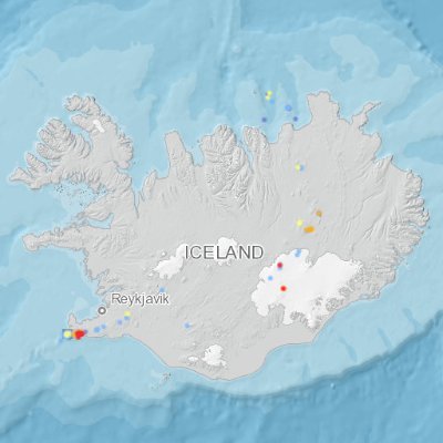 Live tweets of earthquakes in Iceland if the magnitude is ≥ 3.0 or if there's increased activity.
Created by @jon_raRaRa & data by @vedurstofan