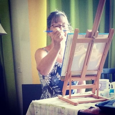 Retired Kindergarten teacher now selling paintings at GlimpsesofAloha on Facebook