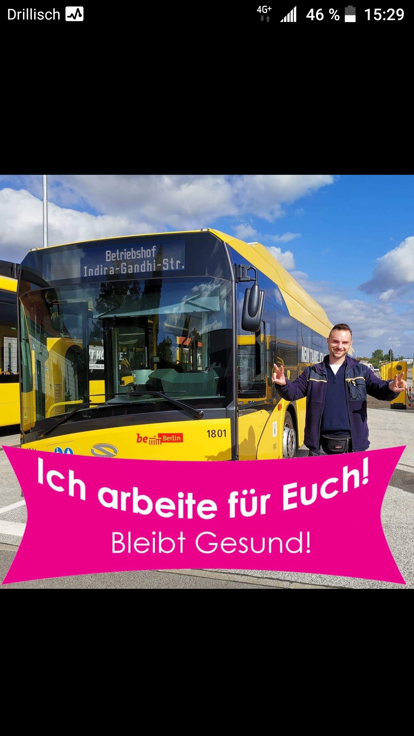 Omnibusfahrer bei #BVG / ... der unter Strom steht ;-)