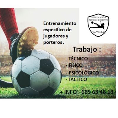 escuela de alto rendimiento de futbol.
trabajo físico , técnico , táctico y psicológico.
entrenadores cualificados  .
jugadores y porteros de todas las edades .