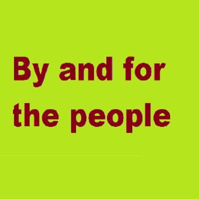 We the people, not corporations